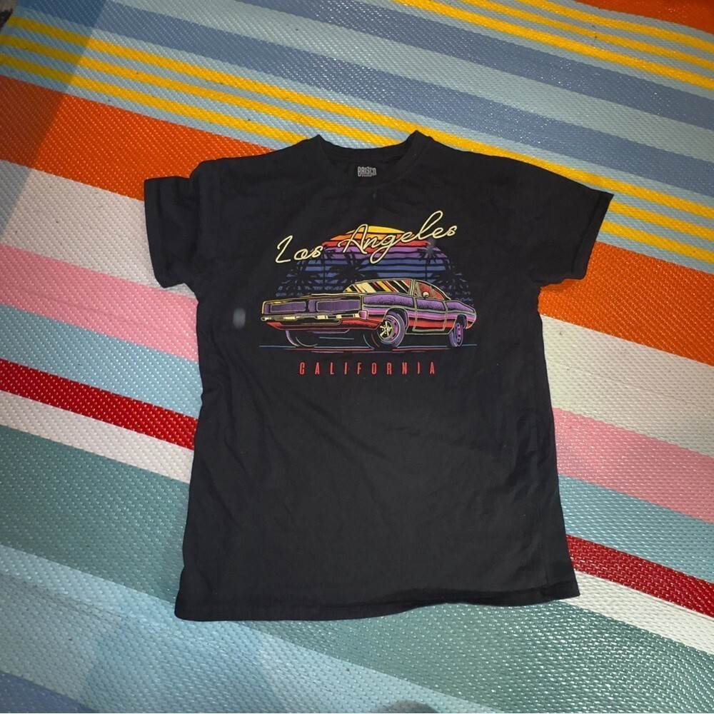 Brisco Brands Los Angeles Car Graphic T-Shirt Men’s Size Medium
